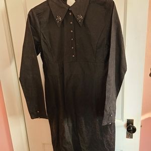 Disturbia serpent goth pencil dress